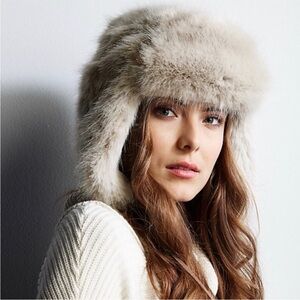 Restoration Hardware Ultra Faux Fur Russian Ushanka Hat